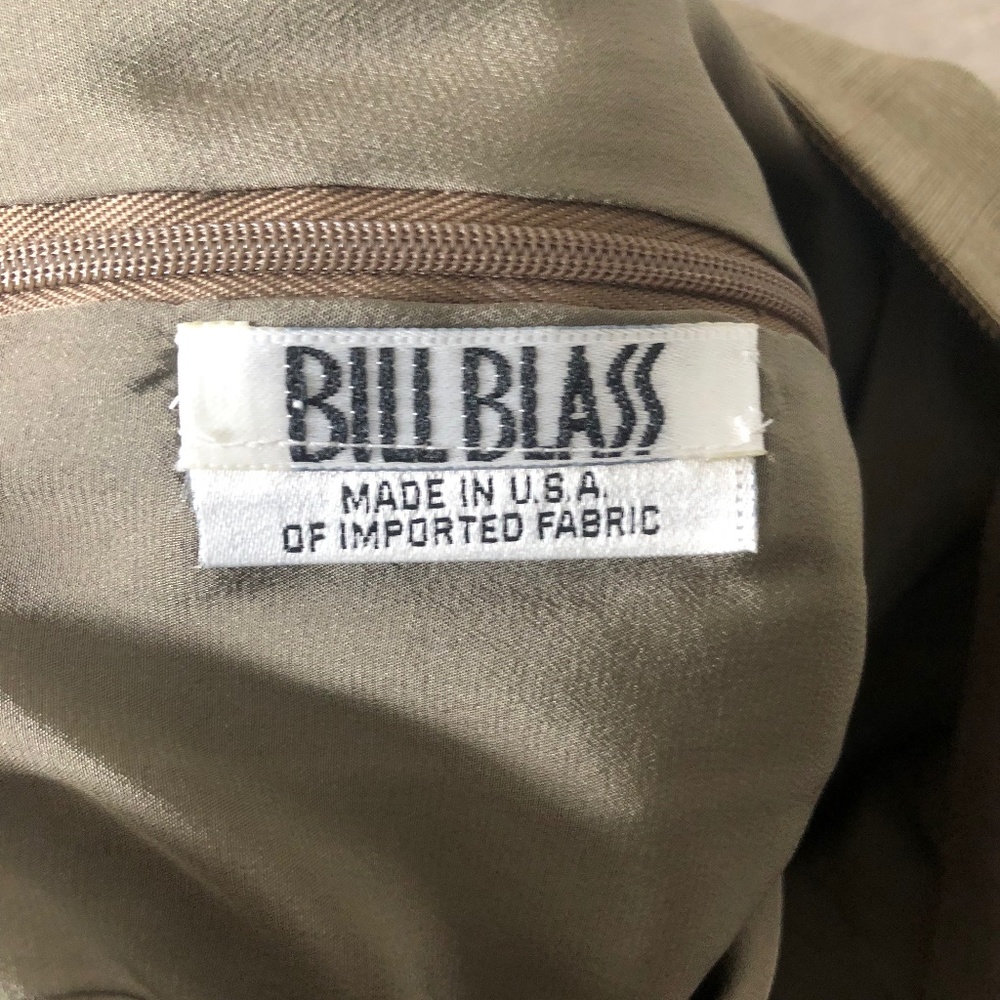 Bill Blass Multicolor Brown Grid Pattern Pencil S… - image 6